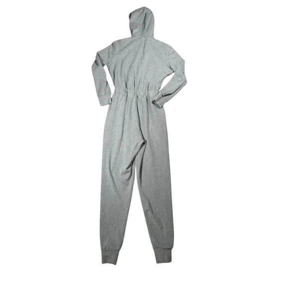 We Wore What Womens Size XS Knit Jersey Leisure Jumpsuit Heather Gray Lounge - Picture 3 of 9